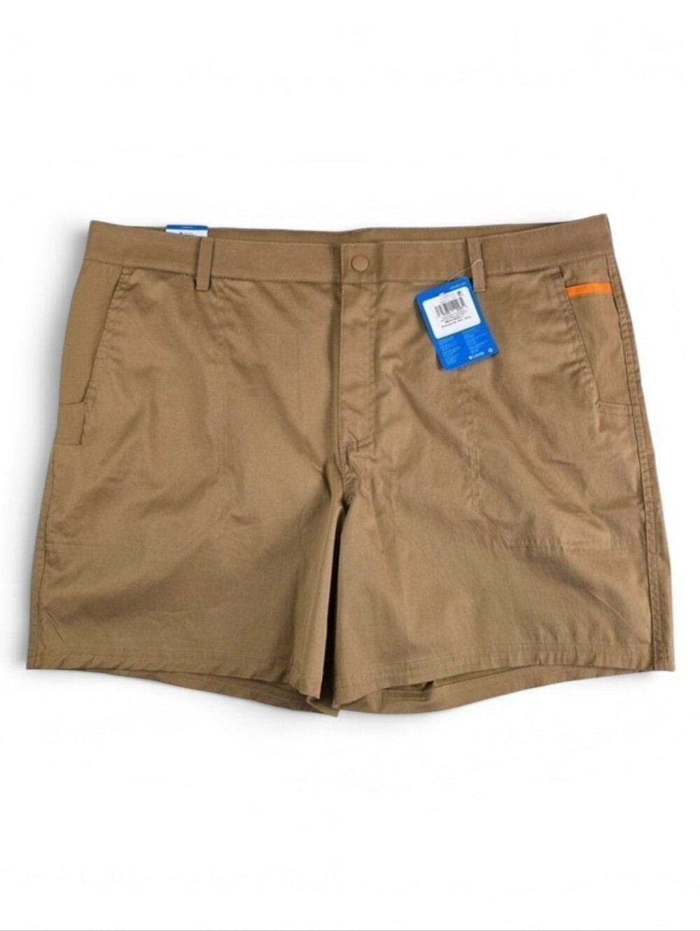 NWT Columbia Men's Landroamer Twill Shorts 7" Inseam Omni-Shield Hiking Tan 42